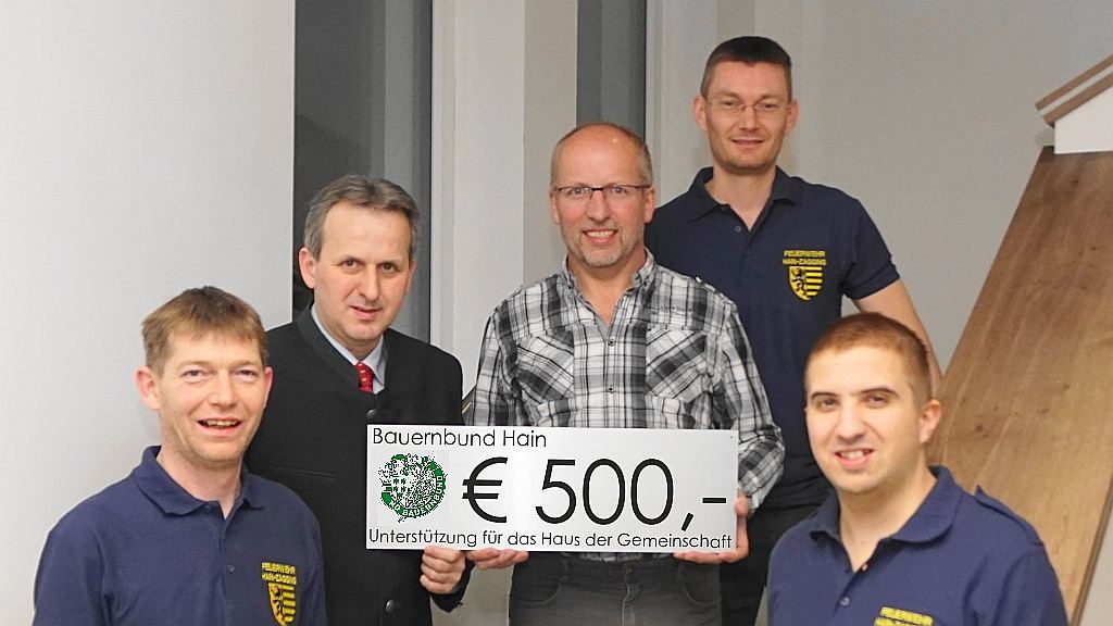 Bauernbund-Spende für HdG