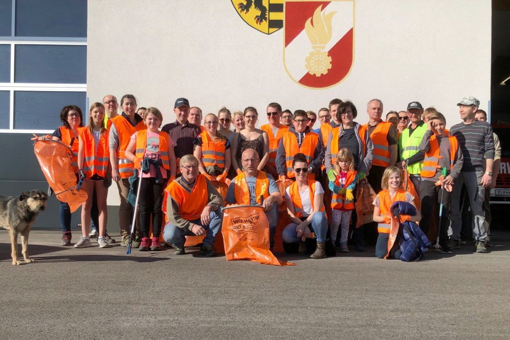 Bestes Wetter beim Gemeindeputztag 2019