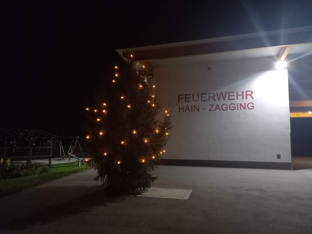 Christbaum 2022 aufgestellt