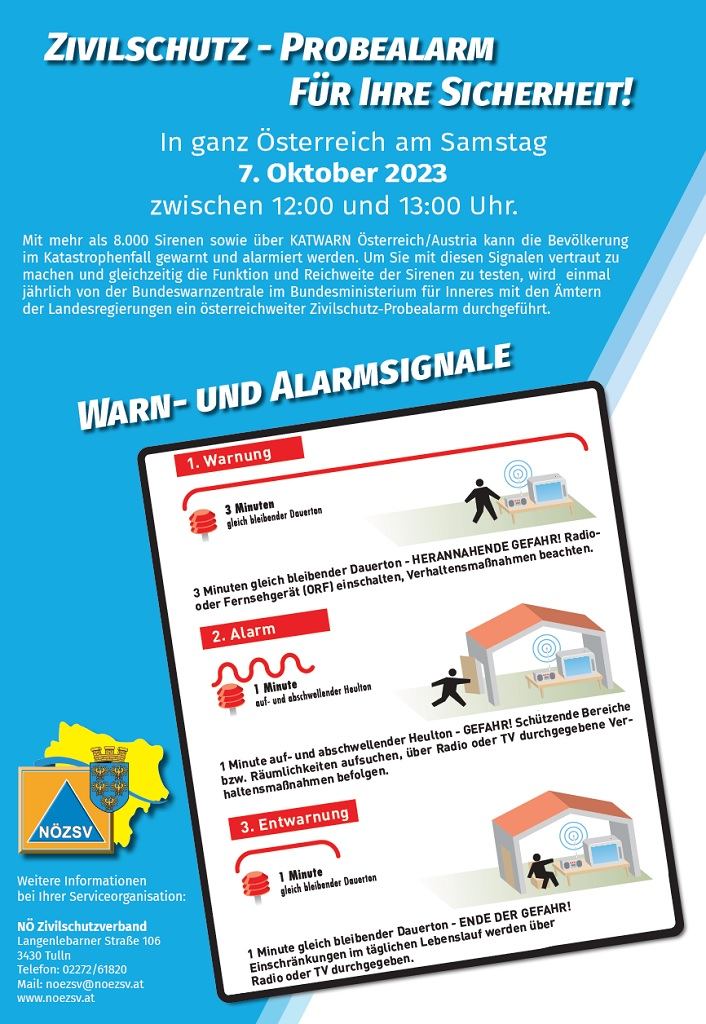 Zivilschutz – Probealarm