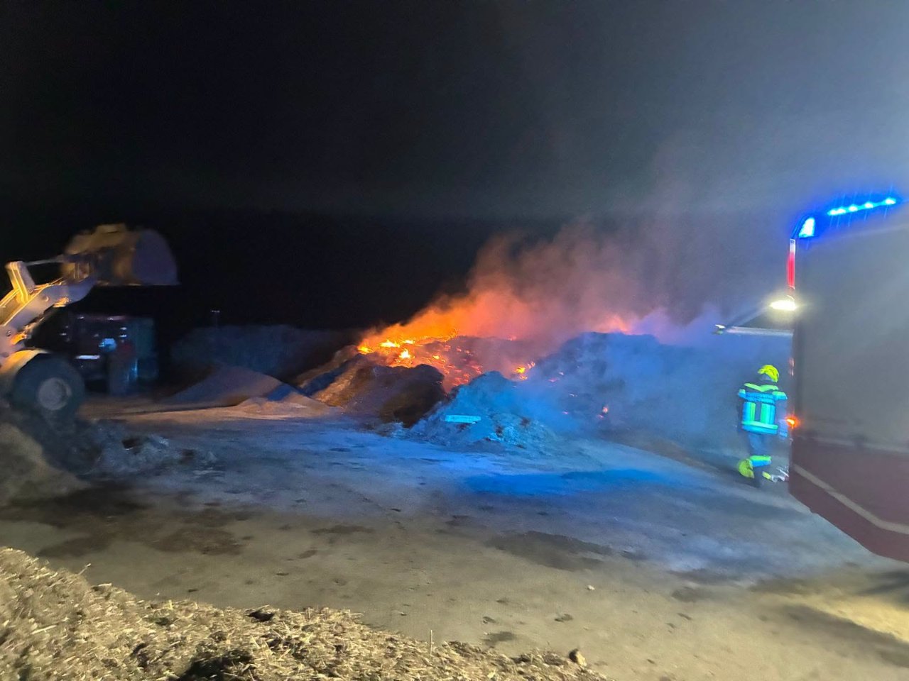 Kompostbrand in Großhain
