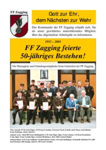 Titelseite Mitgliederinfo 2003